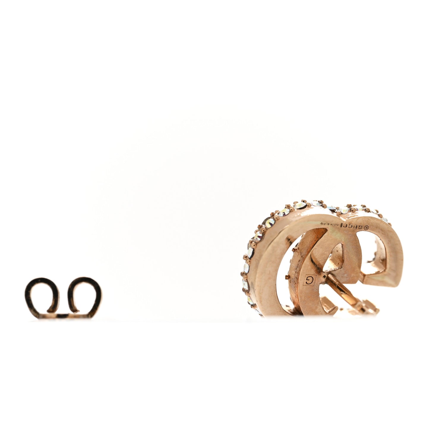 Crystal GG Marmont Stud Earrings Aurora Borealis