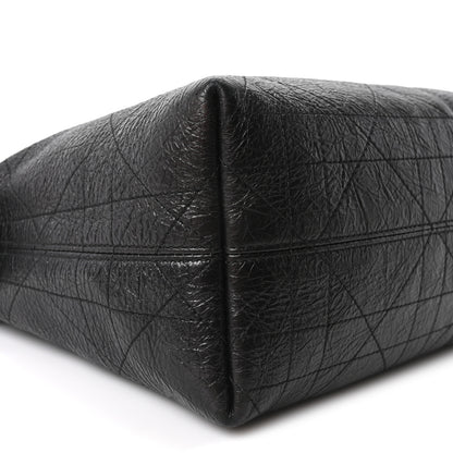 Christian Dior Grained Calfskin Flat Macrocannage Medium Voyage Bag Black 9 of 10