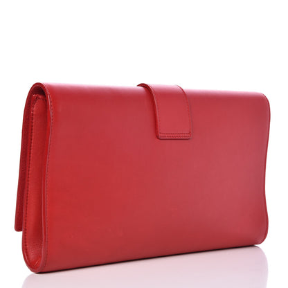 Saint Laurent Calfskin Classic Y Ligne Clutch Red 3 of 8