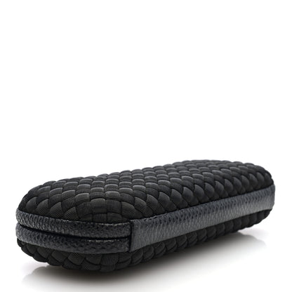 Bottega Veneta Silk Faille Ayers Intreccio Impero Stretch Knot Clutch Black 4 of 8