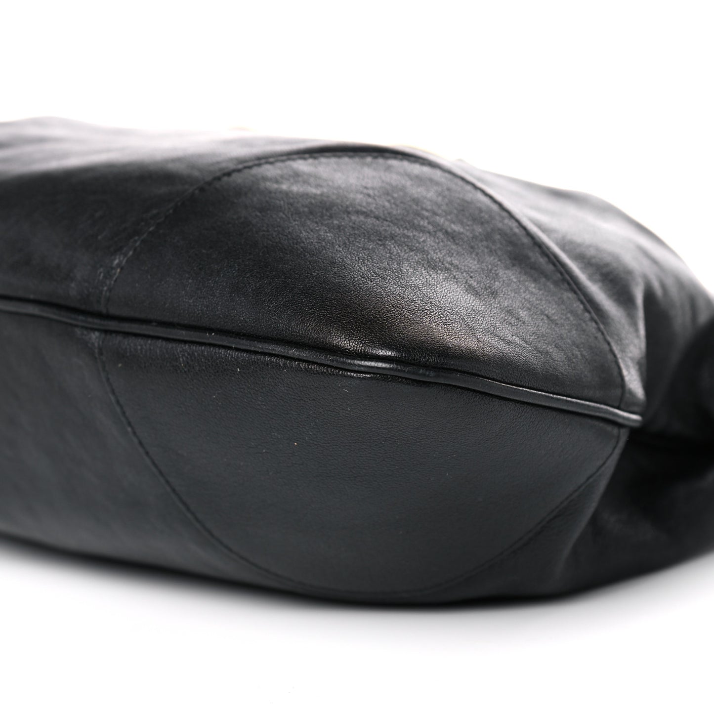 Sakai Calfskin Horsebit 1955 Cinch Top Messenger Bag Black
