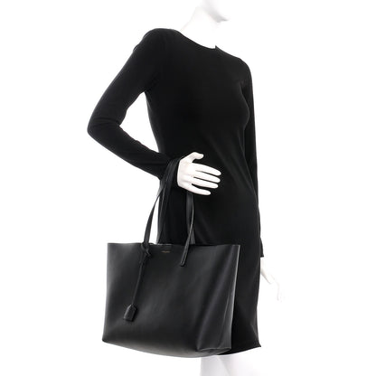 Saint Laurent Calfskin Large Shopping Tote Black 2 of 9