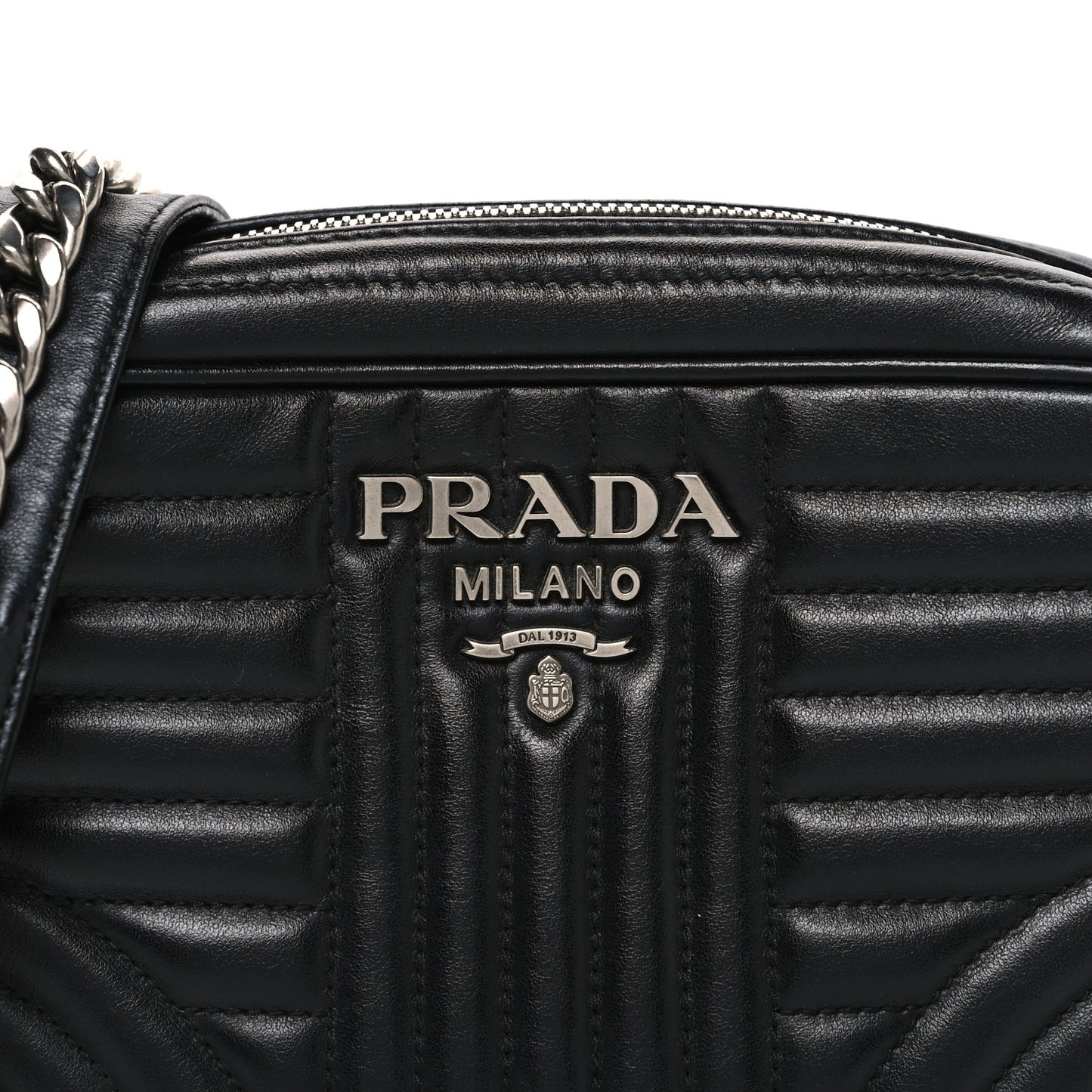 Soft Calfskin Diagramme Camera Bag Black