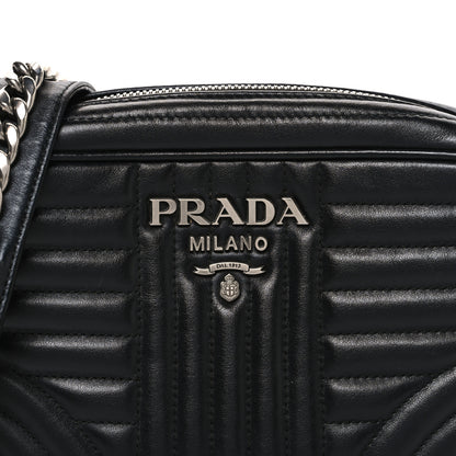 Prada Soft Calfskin Diagramme Camera Bag Black 7 of 10