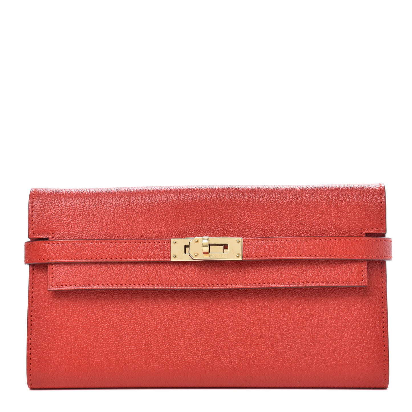 Chevre Mysore Kelly Longue Wallet Rouge Tomate