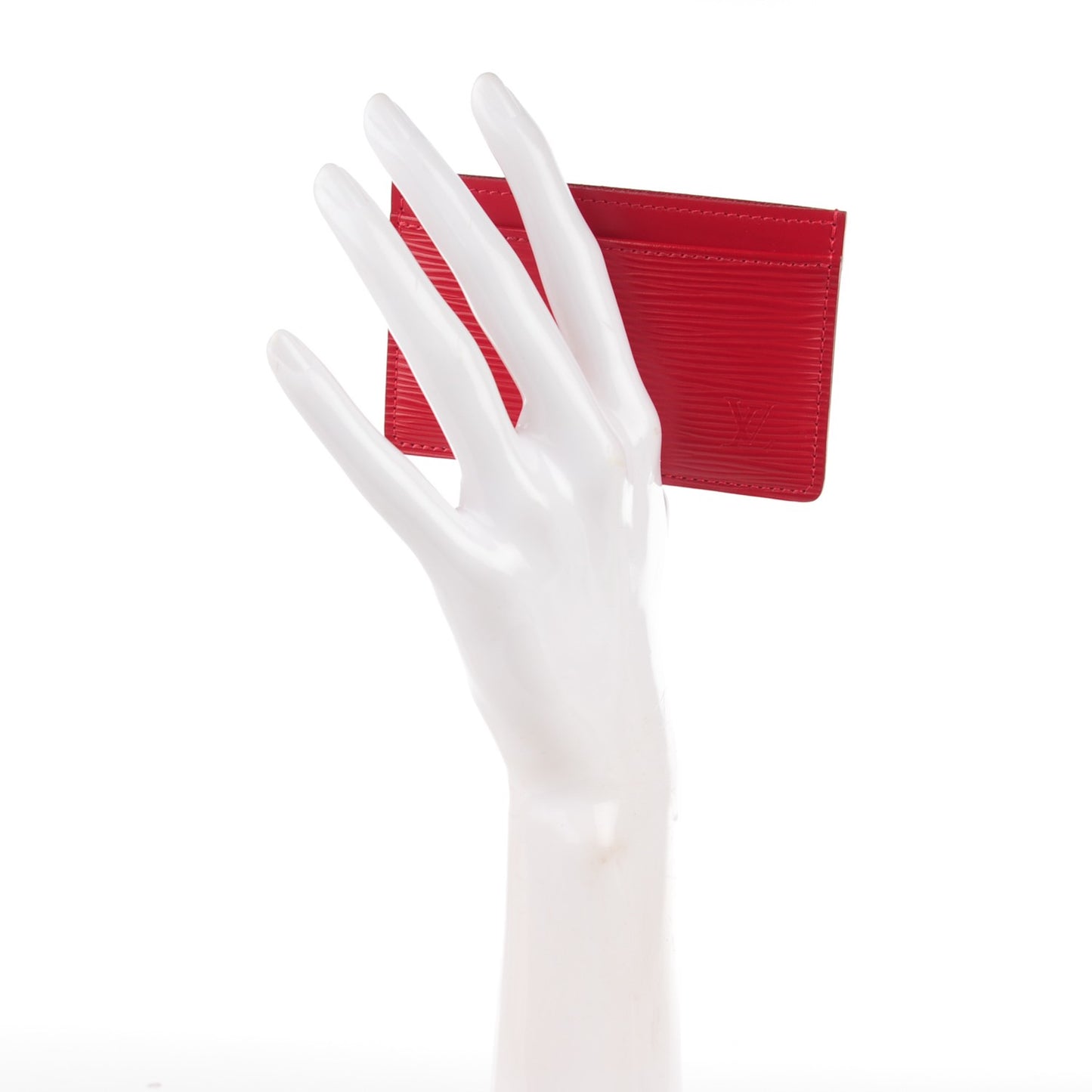 Epi Card Holder Carmine
