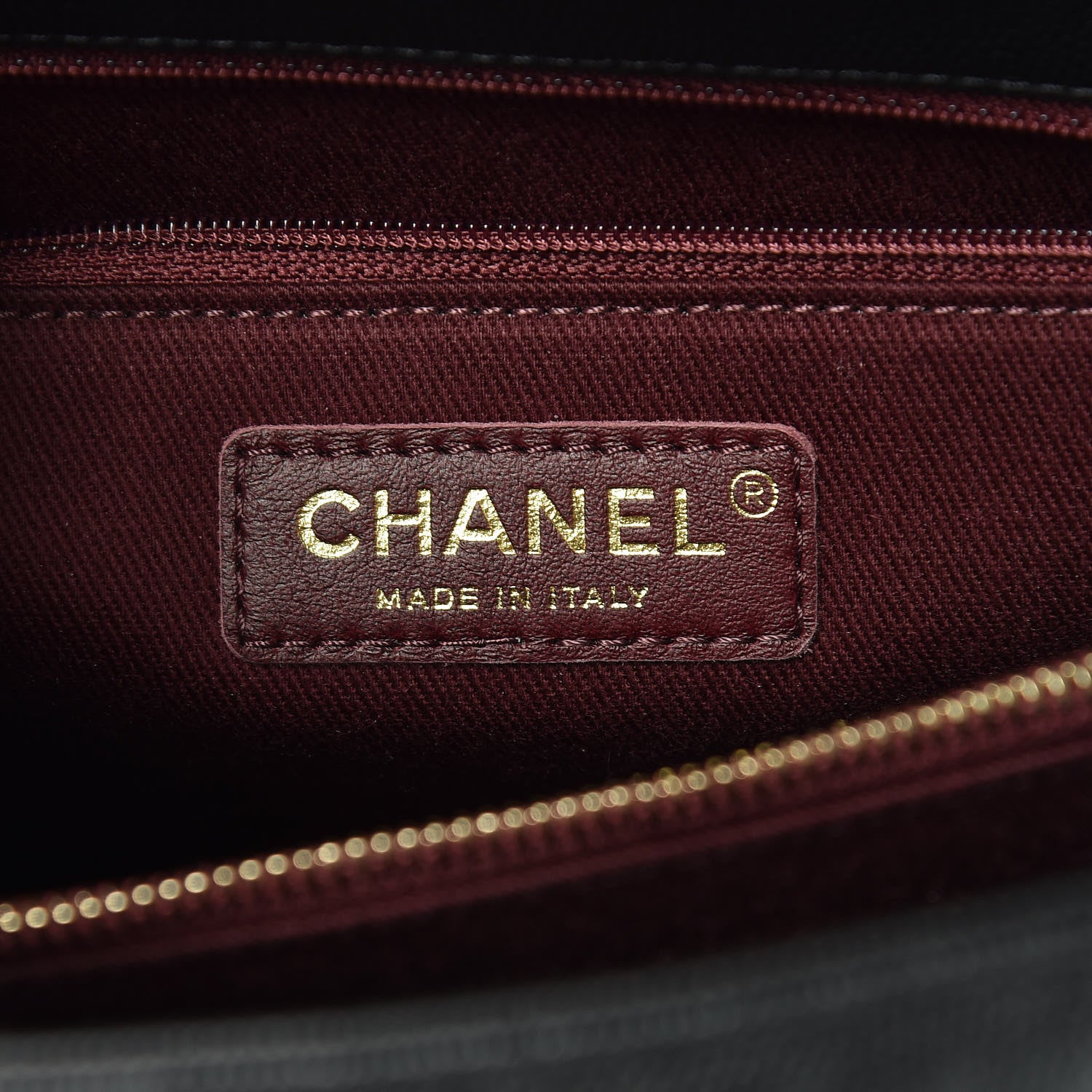Chanel Caviar Chevron Quilted Small Coco Handle Flap Black 6 of 14