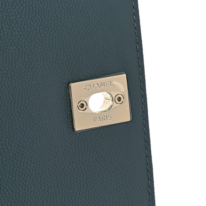 Chanel Caviar Quilted Extra Mini Coco Handle Flap Green 6 of 13