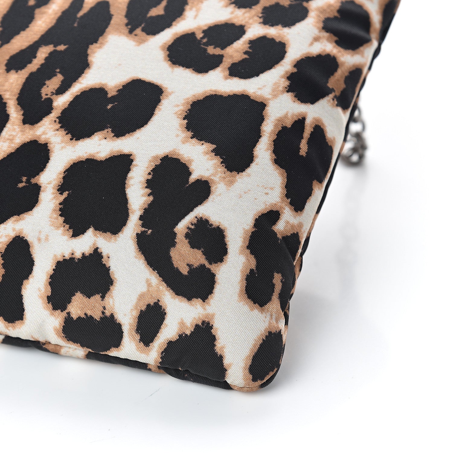 Prada Tessuto Soft Nylon Leopard Print Crossbody Avorio 7 of 7