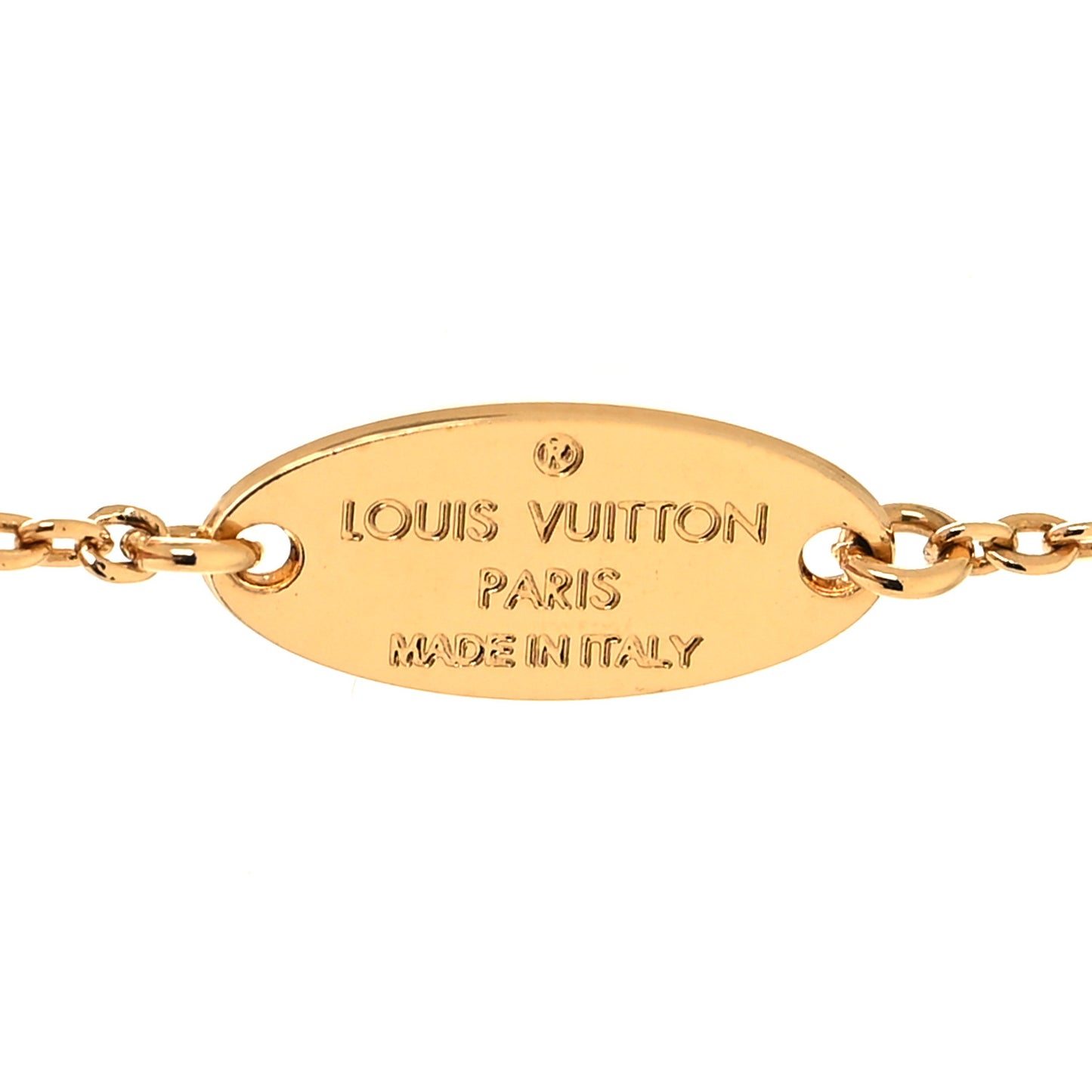 Crystal Precious Nanogram Name Tag Necklace Gold Silver