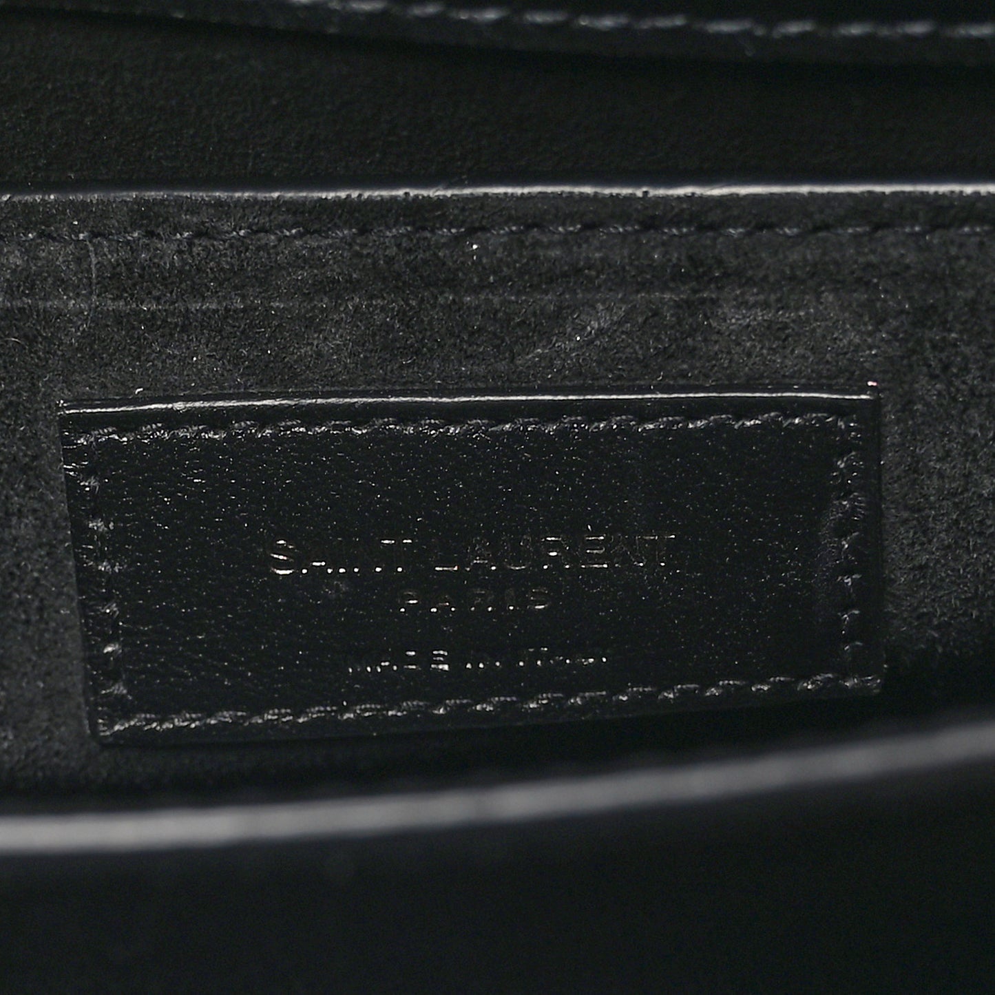 SAINT LAURENT Calfskin Medium Monogram Monochrome Sunset Black