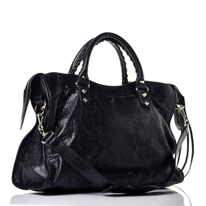 Balenciaga Agneau Classic Silver Hardware City Black 4 of 10