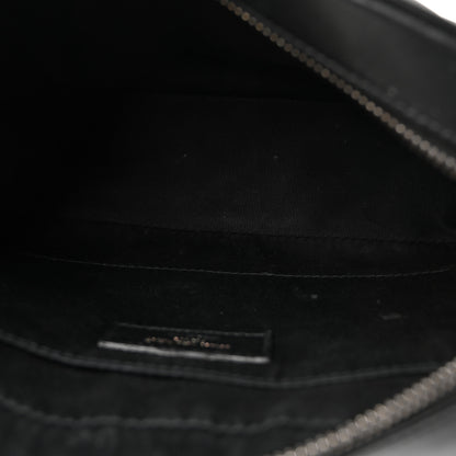 Saint Laurent Calfskin Matelasse Monogram Monochrome Lou Camera Bag Black 5 of 9