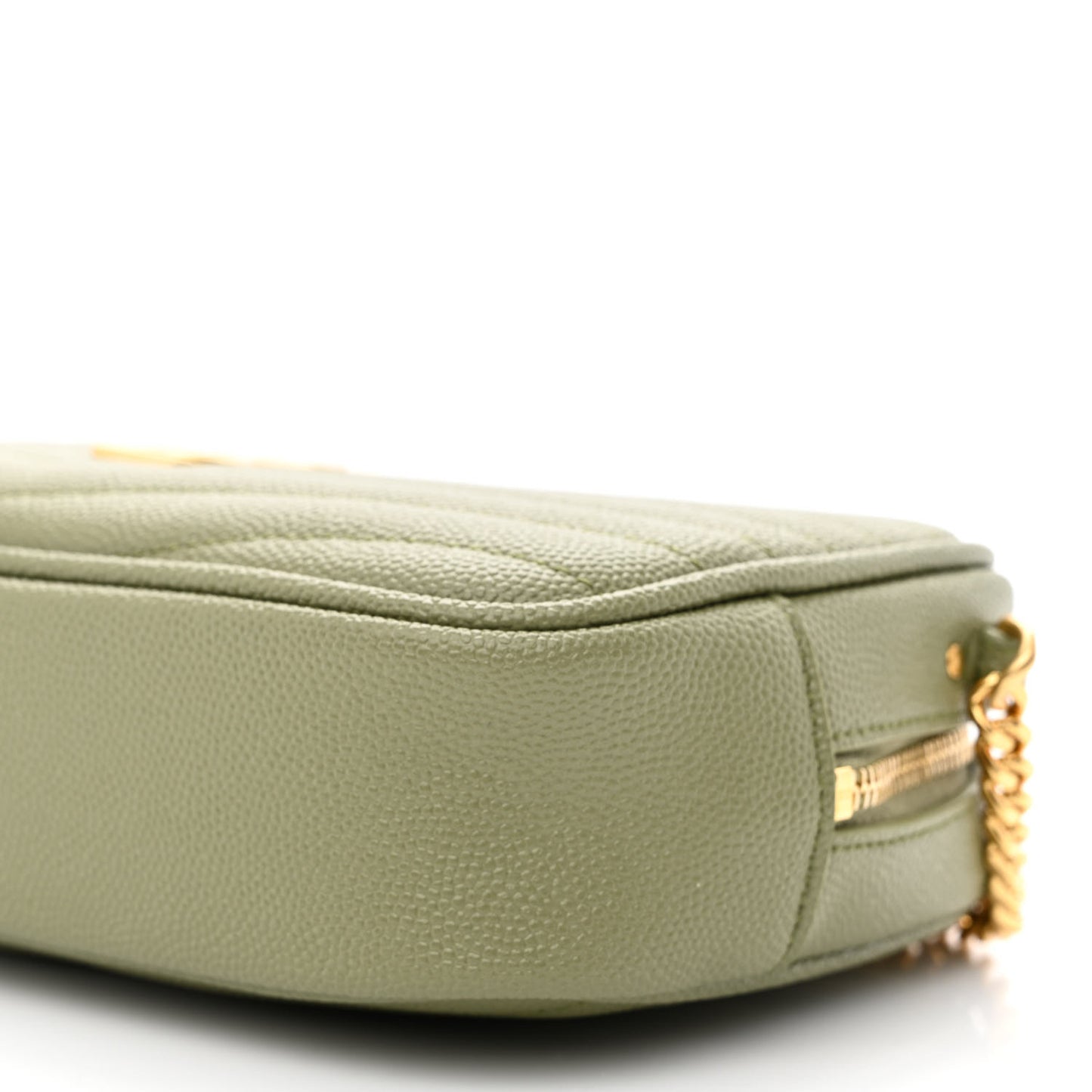 Grain De Poudre Matelasse Monogram Mini Lou Camera Bag Pistachio