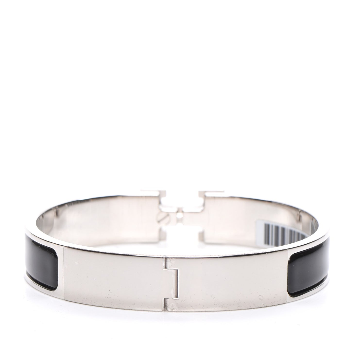 Enamel Narrow Clic Clac H Bracelet GM Black