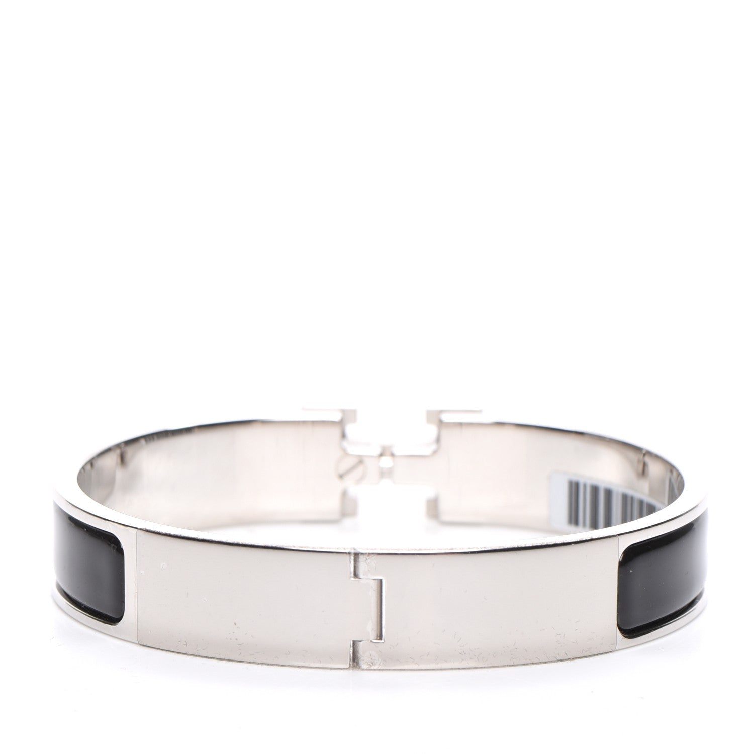 Hermes Enamel Narrow Clic Clac H Bracelet GM Black 3 of 5