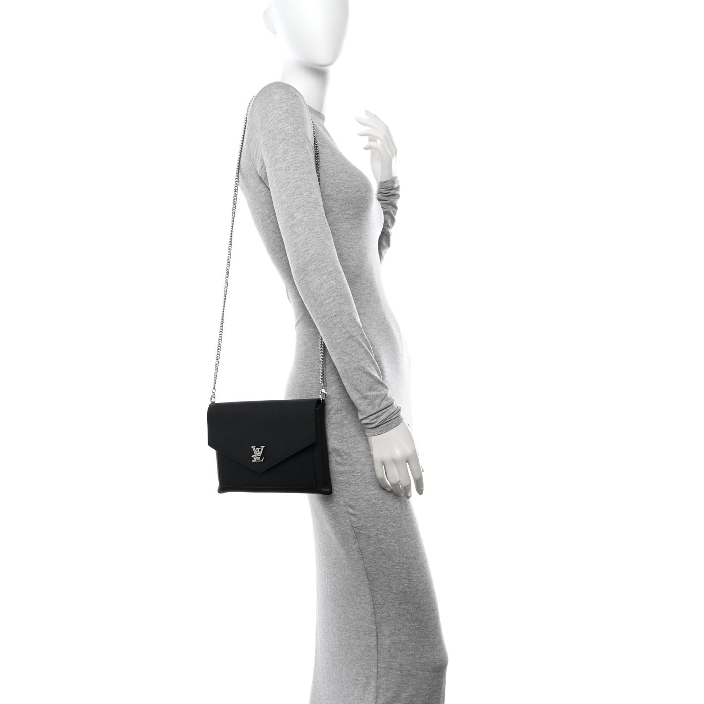 Soft Calfskin My Lockme Pochette Black