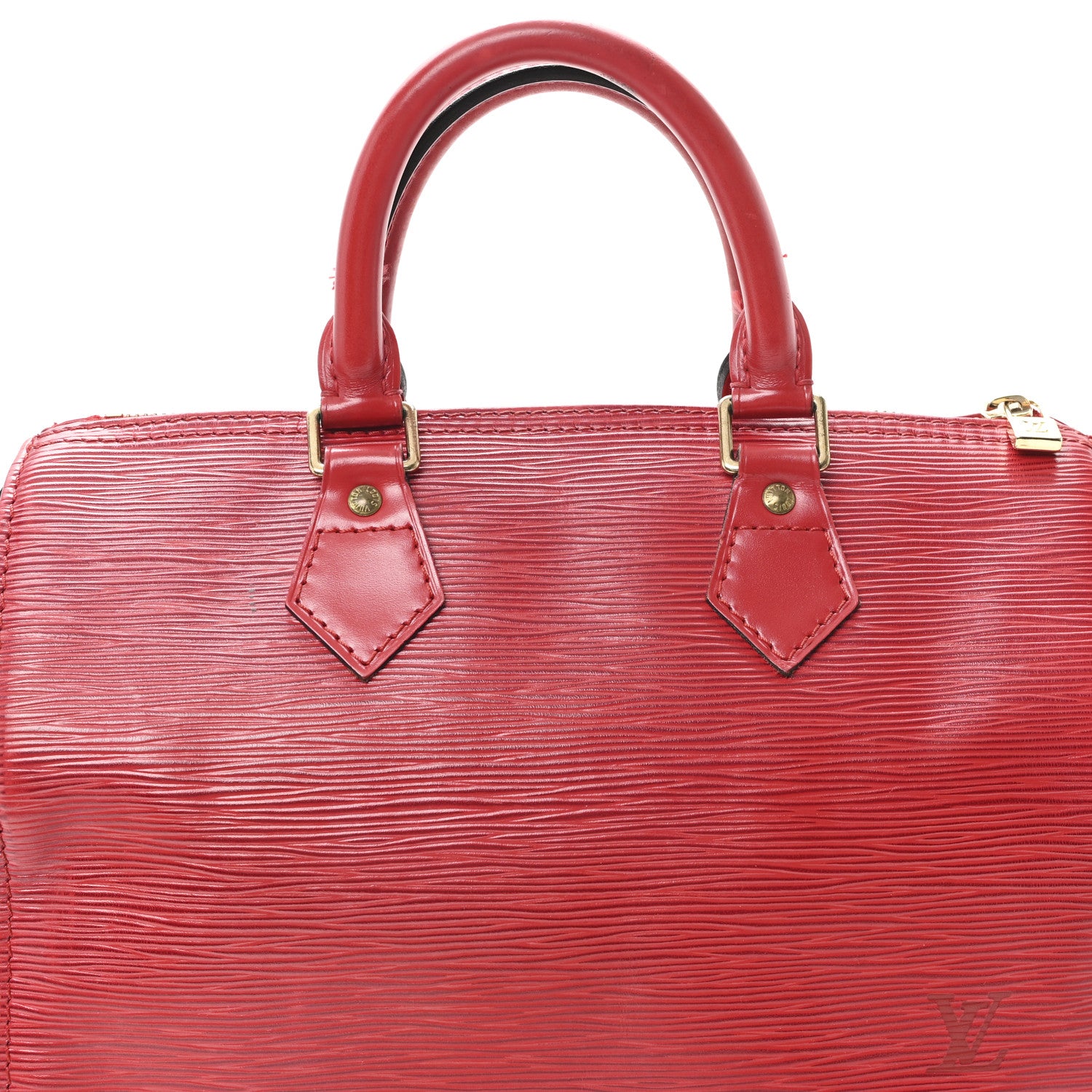 Louis Vuitton Epi Speedy 25 Castillan Red 8 of 11