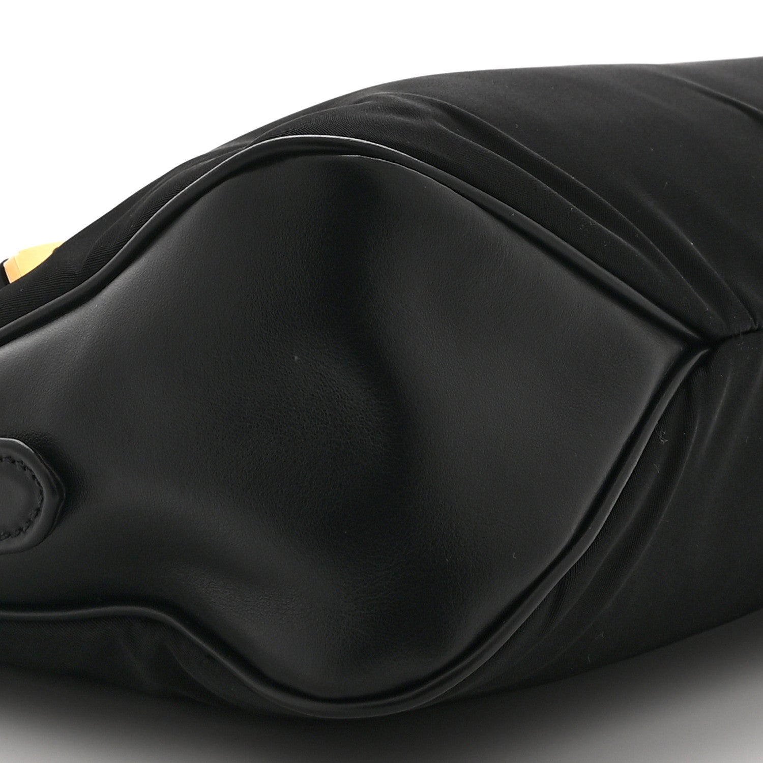 Prada Re-Nylon Vitello Large Aimee Shoulder Bag Black 9 of 10