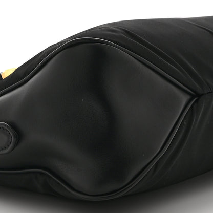 Prada Re-Nylon Vitello Large Aimee Shoulder Bag Black 9 of 10