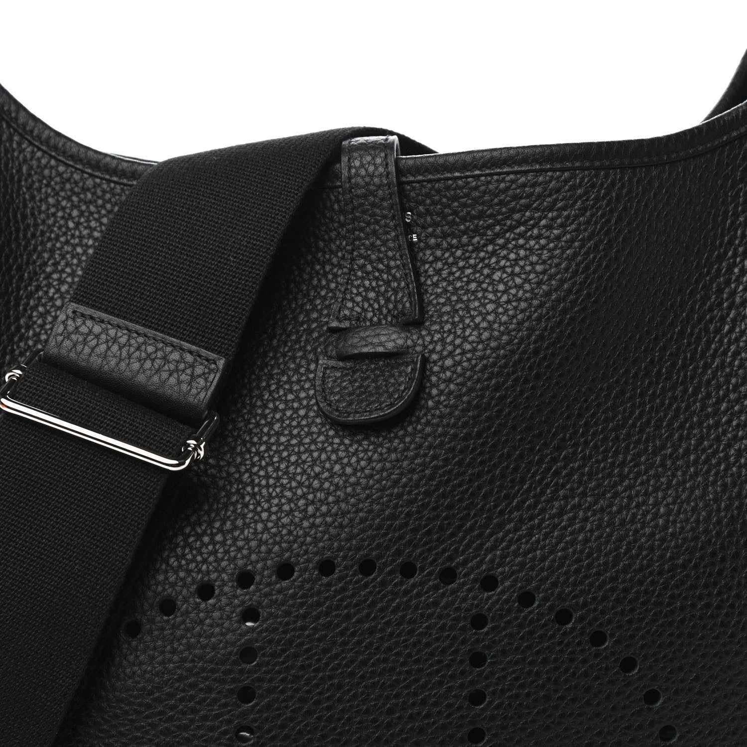 Hermes Taurillon Clemence Evelyne III PM Black 10 of 11