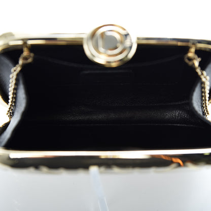 Christian Dior Metal Cannage Quilt Clutch Bag Gold 7 of 9