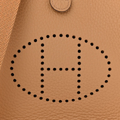 Hermes Taurillon Clemence Evelyne TPM Biscuit 8 of 10