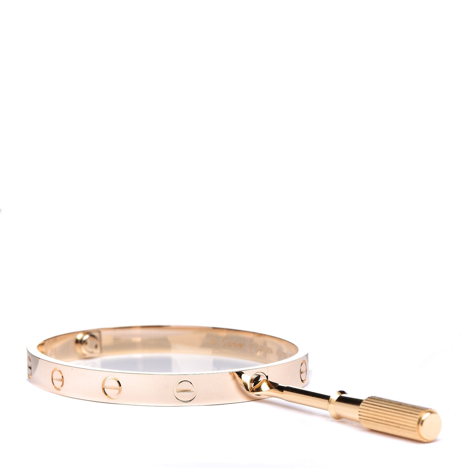 Cartier 18K Yellow Gold LOVE Bracelet 17 4 of 7