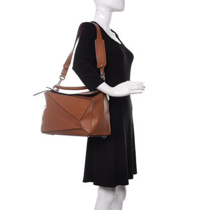 Loewe Calfskin Large Puzzle Bag Tan 2 of 8