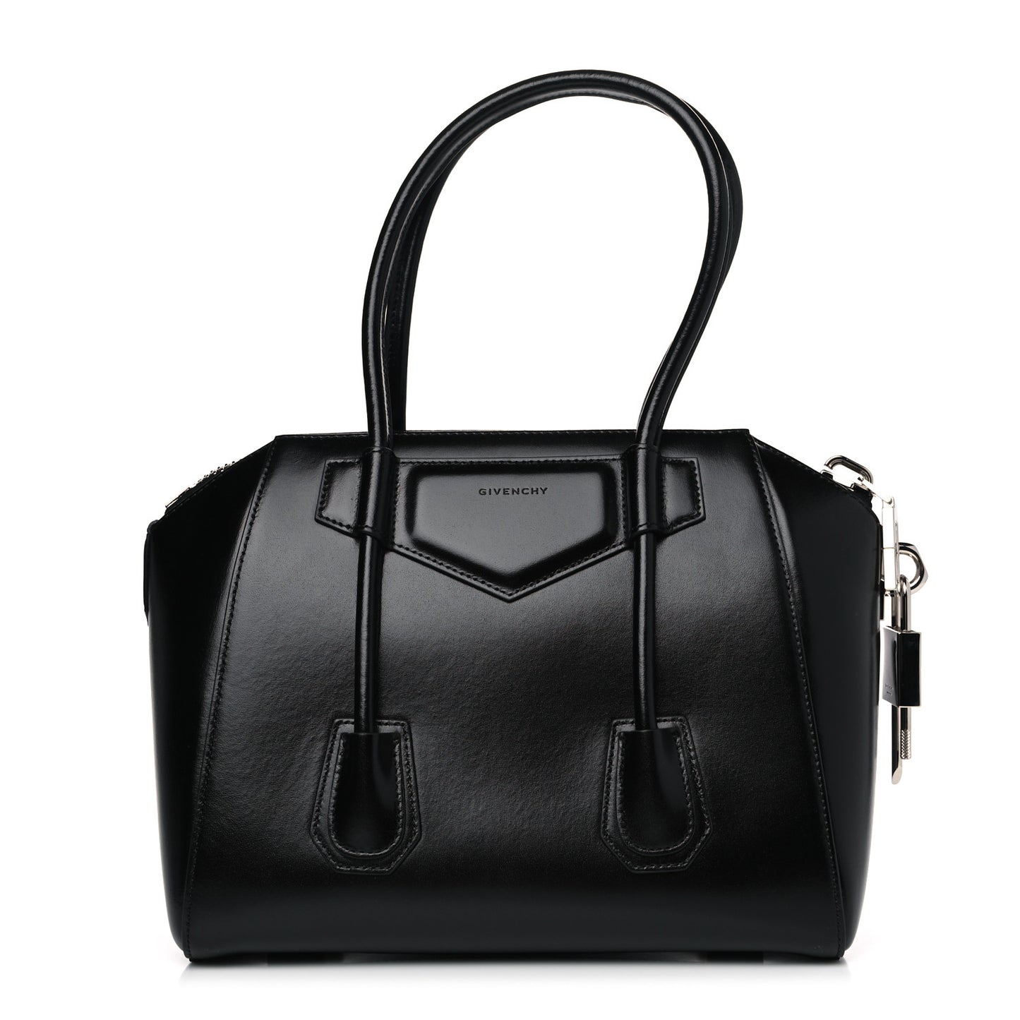 Box Calfskin Medium Lock Antigona Black