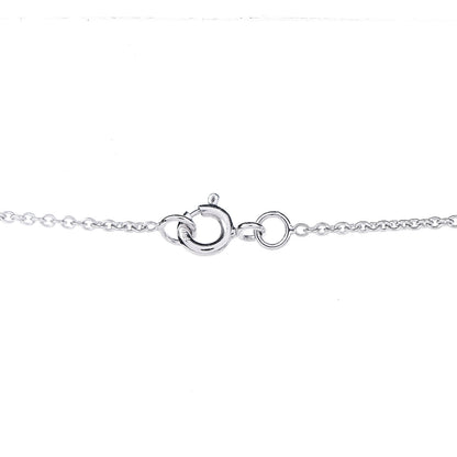 Hermes 18K White Gold Diamond Finesse Pendant Necklace 7 of 8