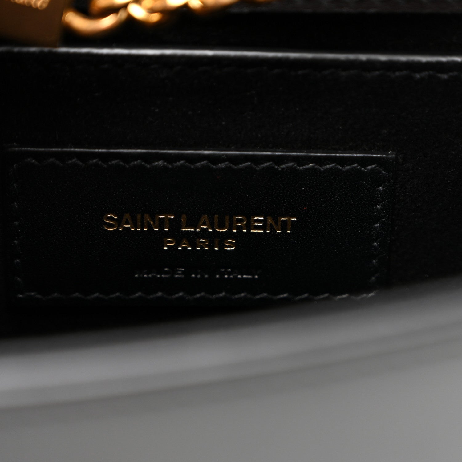Saint Laurent Smooth Calfskin Small Classic Monogram Kate Tassel Satchel Black 6 of 9