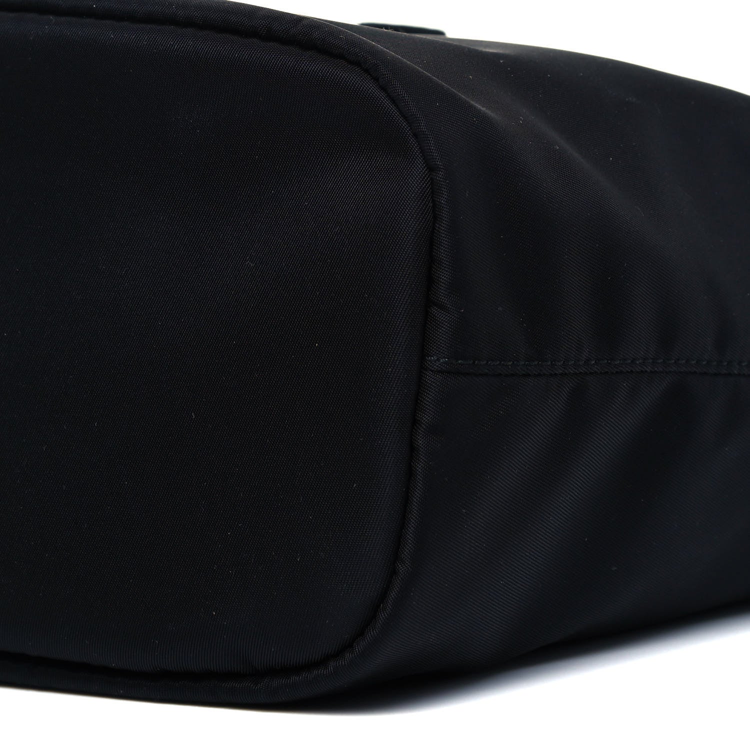 Prada Saffiano Tessuto Nylon Vela Bucket Wristlet Black 9 of 9