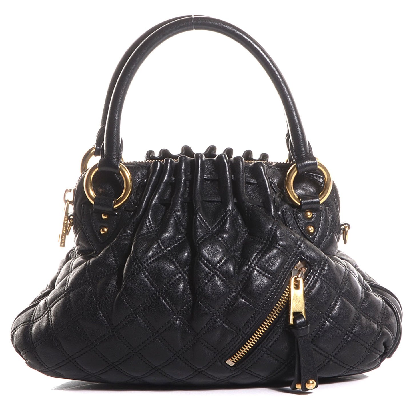 Leather Quilted Small Cecilia Black