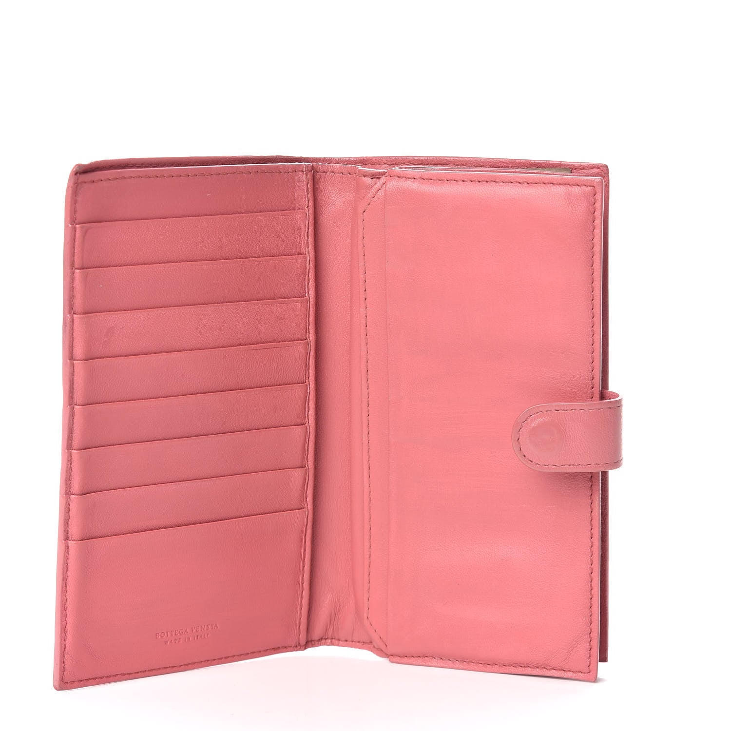 Bottega Veneta Nappa Intrecciato Continental Snap Wallet Quarzo 4 of 13
