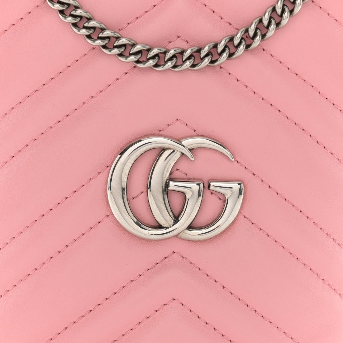 Calfskin Matelasse Mini GG Marmont 2.0 Bucket Bag Wild Rose