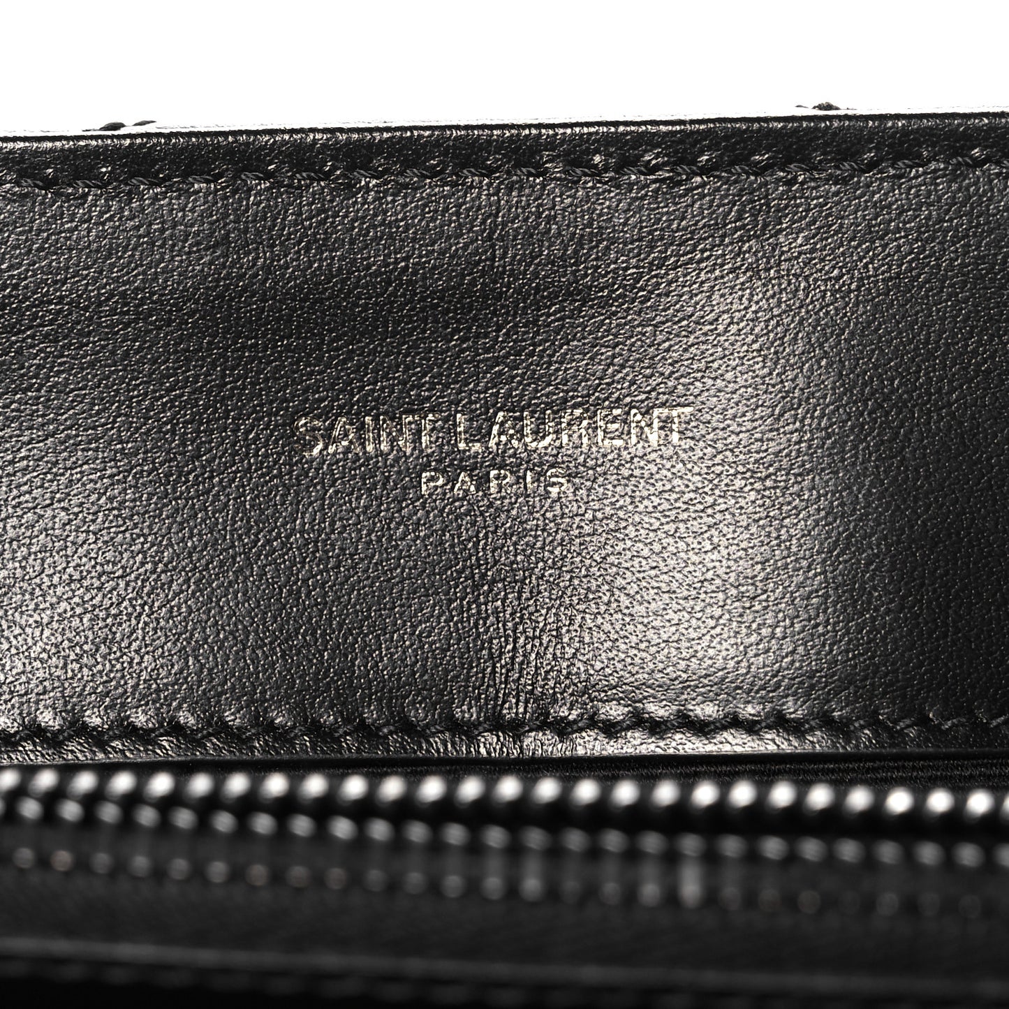 Calfskin Y Quilted Monogram Medium Loulou Chain Satchel Black