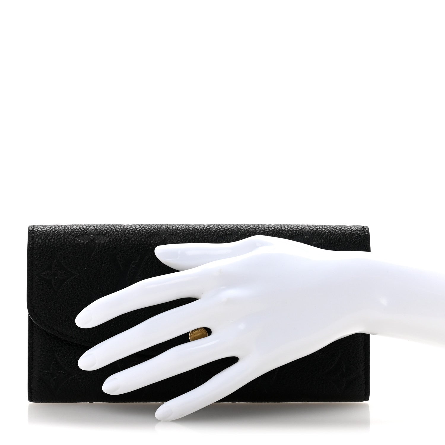 Louis Vuitton Empreinte Emilie Wallet Black Dune 2 of 9