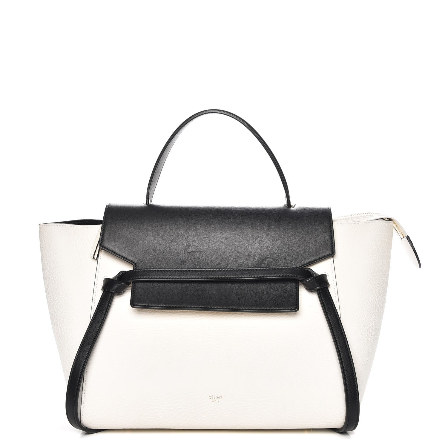 Celine Elephant Calfskin Mini Belt Bag White 1 of 16