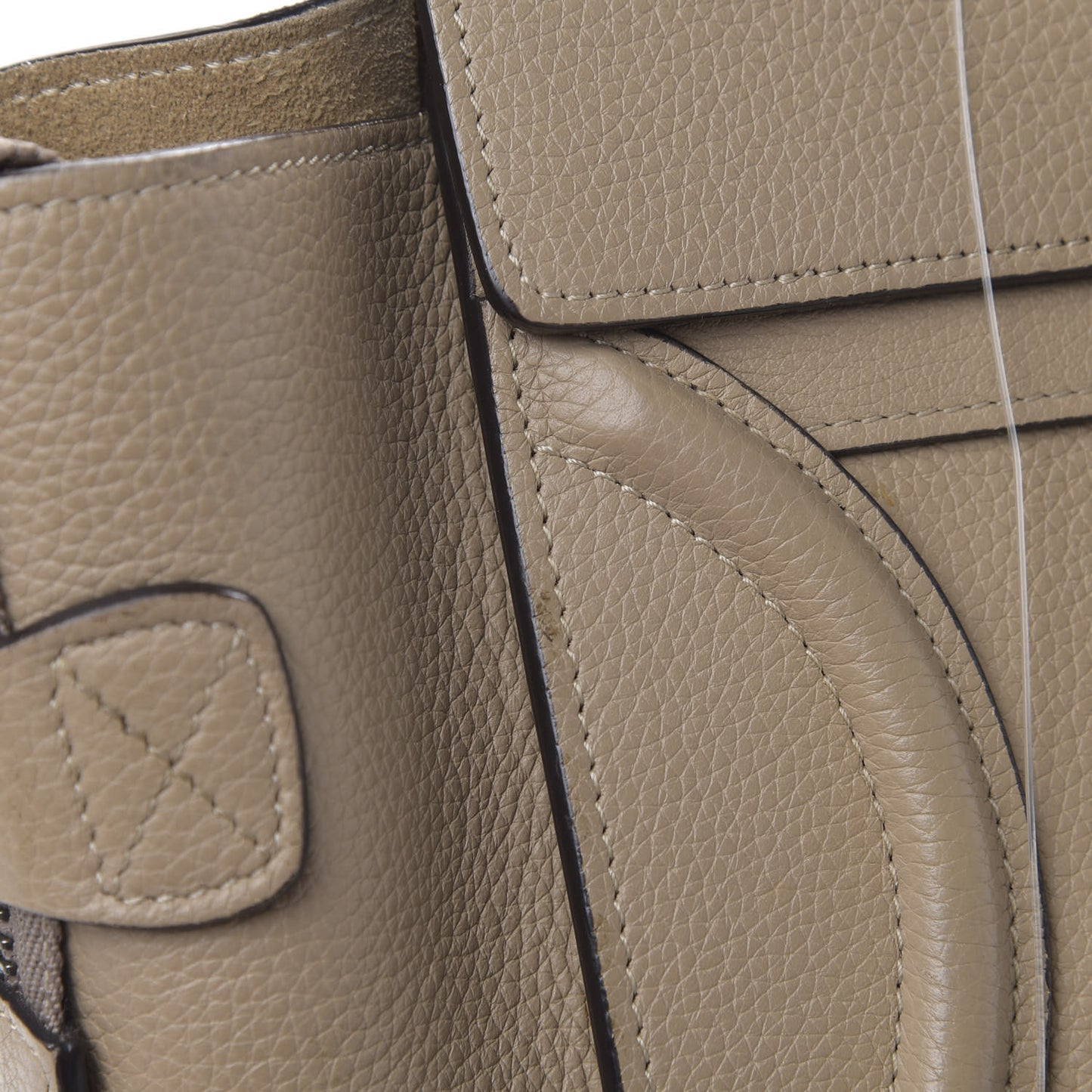 Drummed Calfskin Micro Luggage Souris