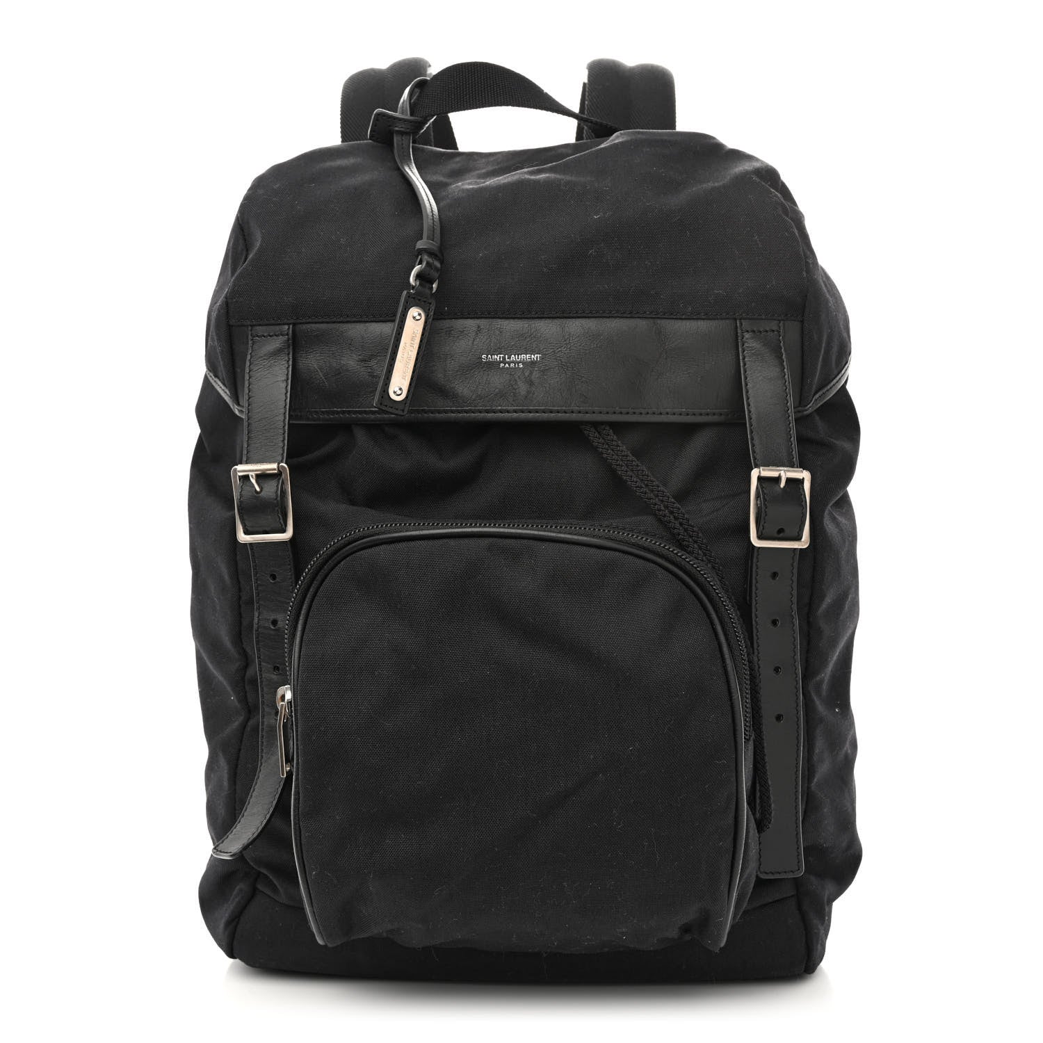 Saint Laurent Canvas Moon Backpack Black 1 of 11