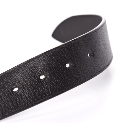 Gucci Textured Dollar Calfskin Double G 40mm Belt 100 40 Dark Cocoa 3 of 5