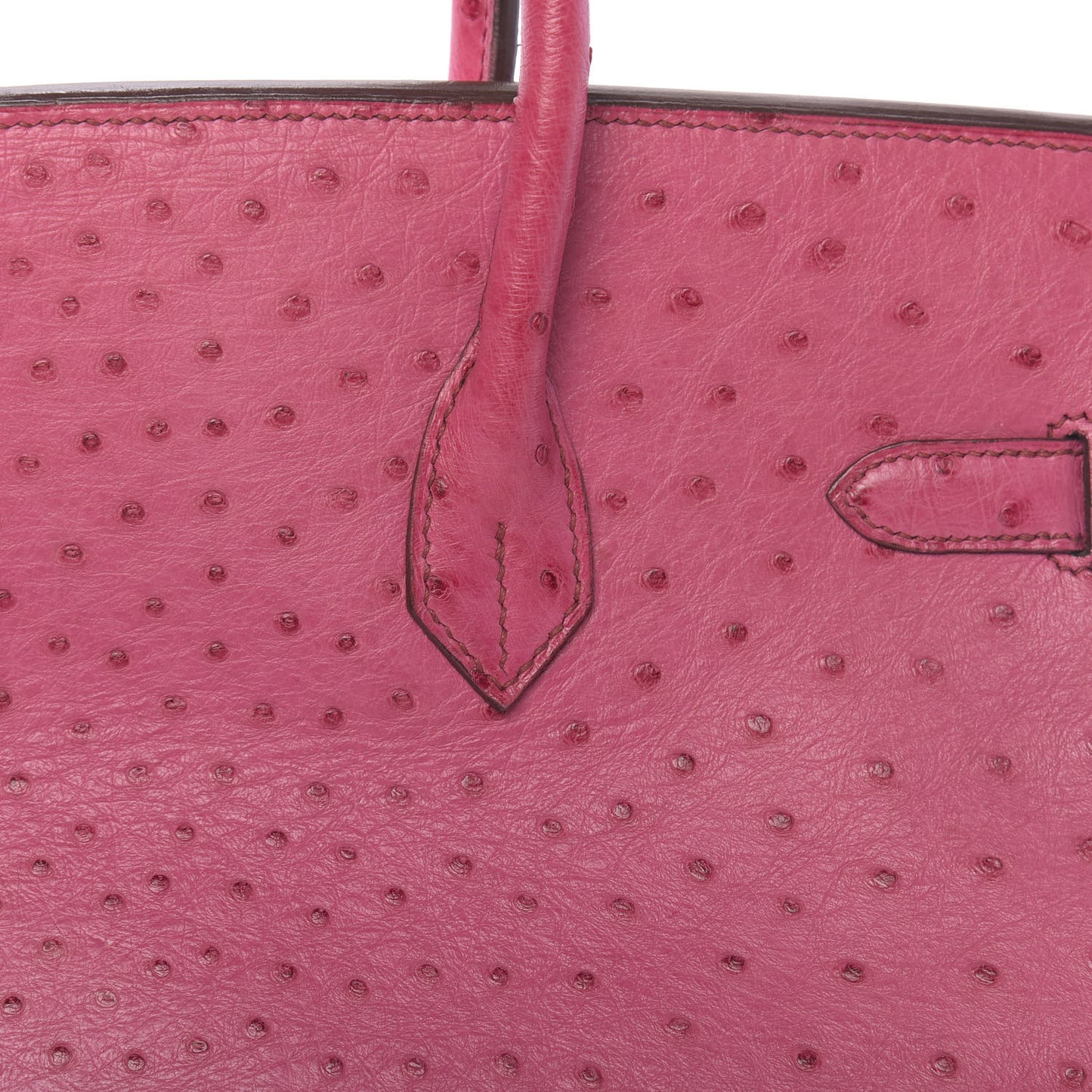 Ostrich Birkin 35 Fuchsia