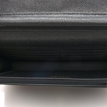 Chanel Caviar Quilted Crystal CC Wallet On Chain WOC Black 5 of 10