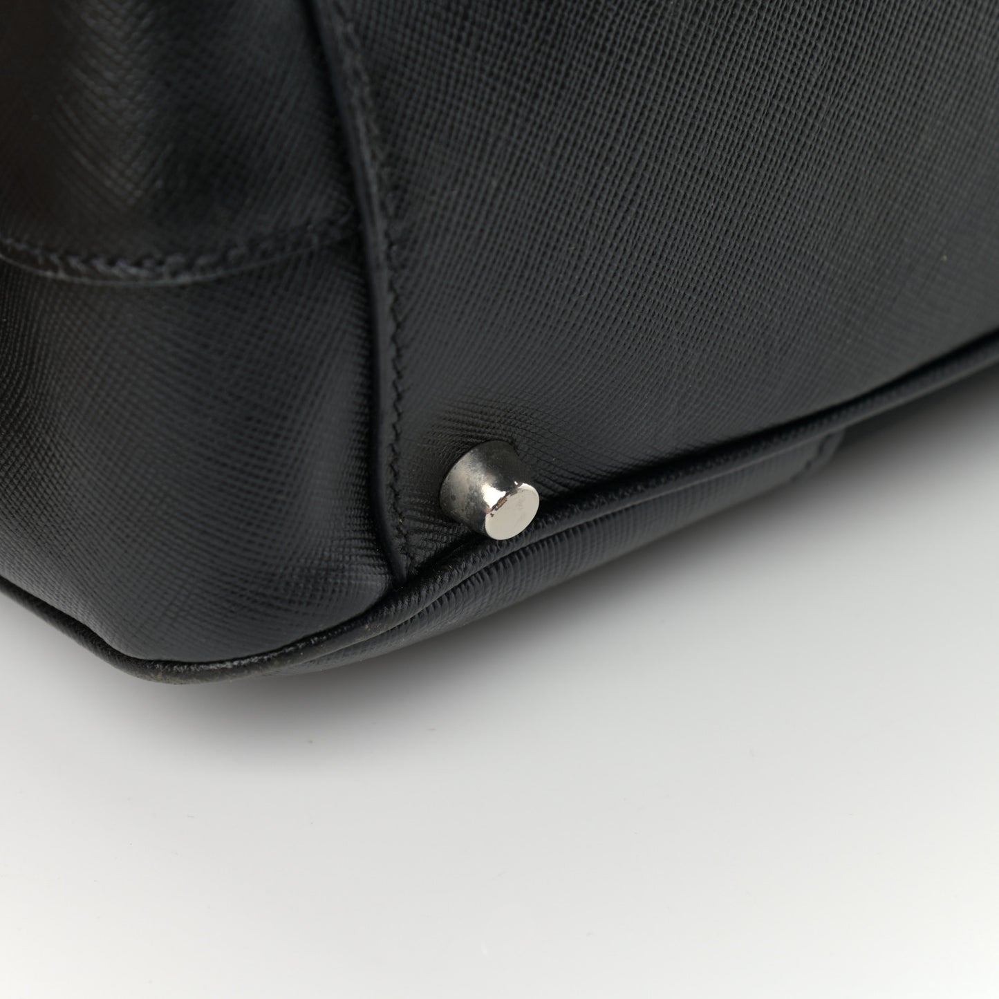 Tessuto Nylon Saffiano Tote Black
