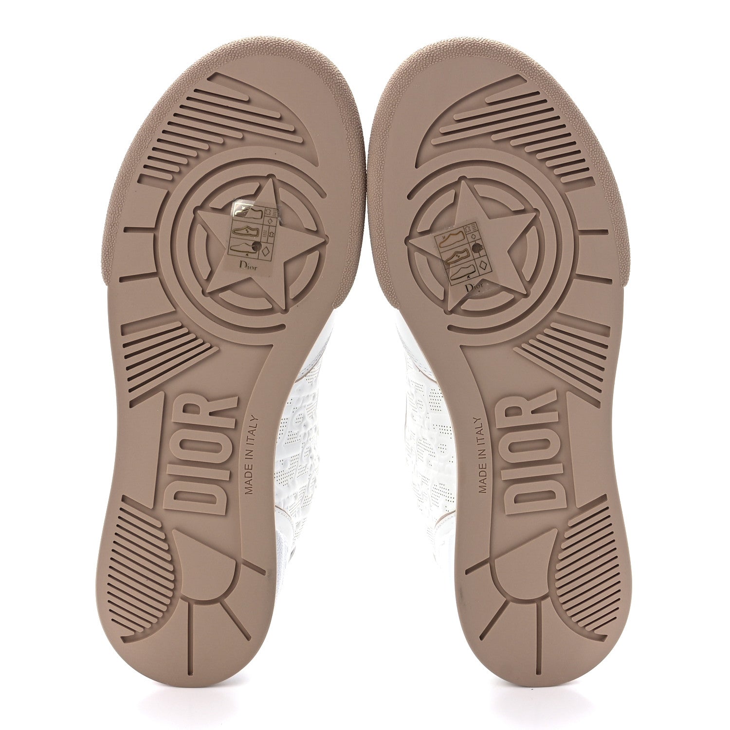 Christian Dior Calfskin Oblique Laser Perforated Dior One Low Sneakers 39.5 Off White Nude 5 of 9