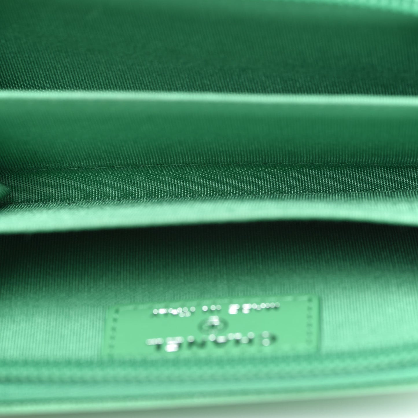 Caviar Quilted Boy Zip Around Coin Purse Wallet Green