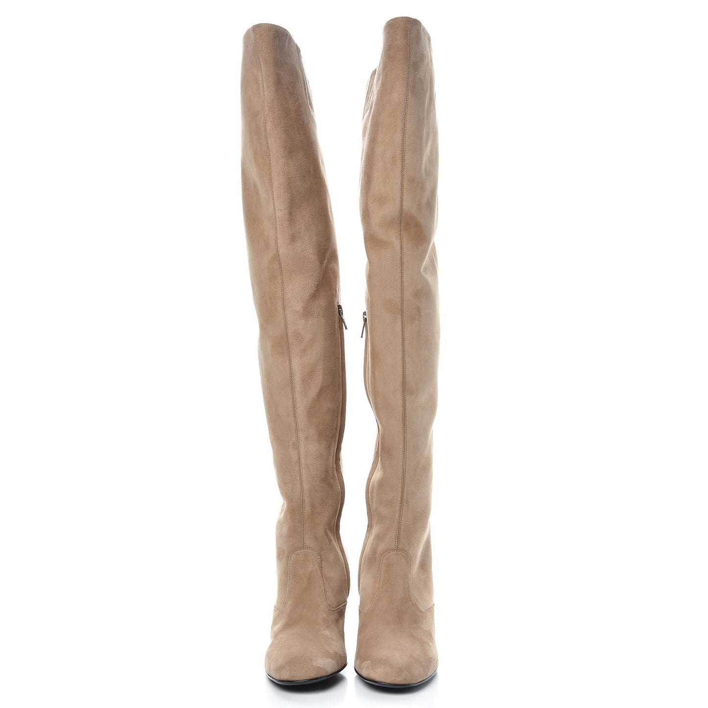 Suede Babies Over The Knee Boots 38.5 Beige