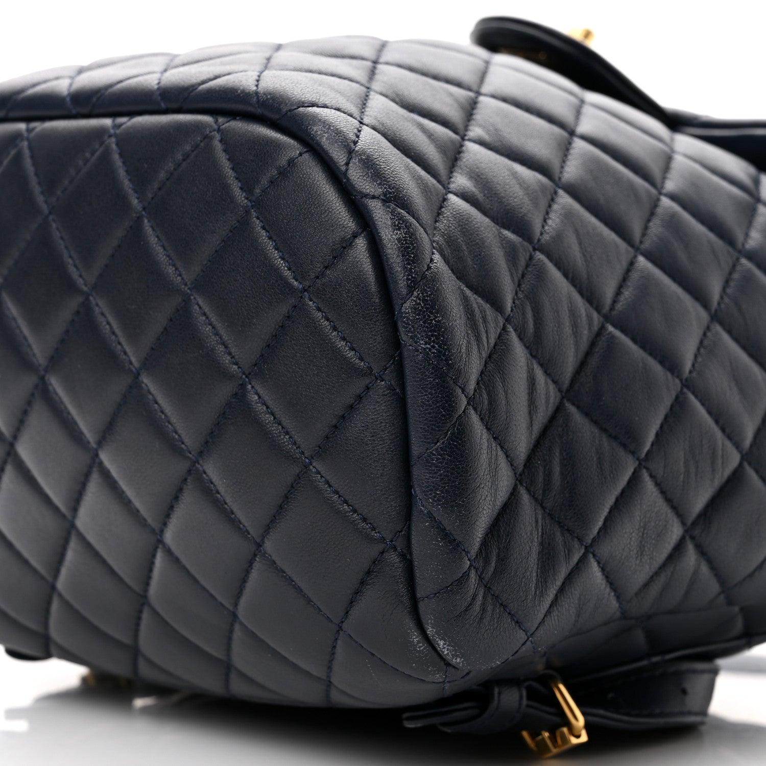 Chanel Lambskin Quilted Small Urban Spirit Backpack Navy 10 of 10