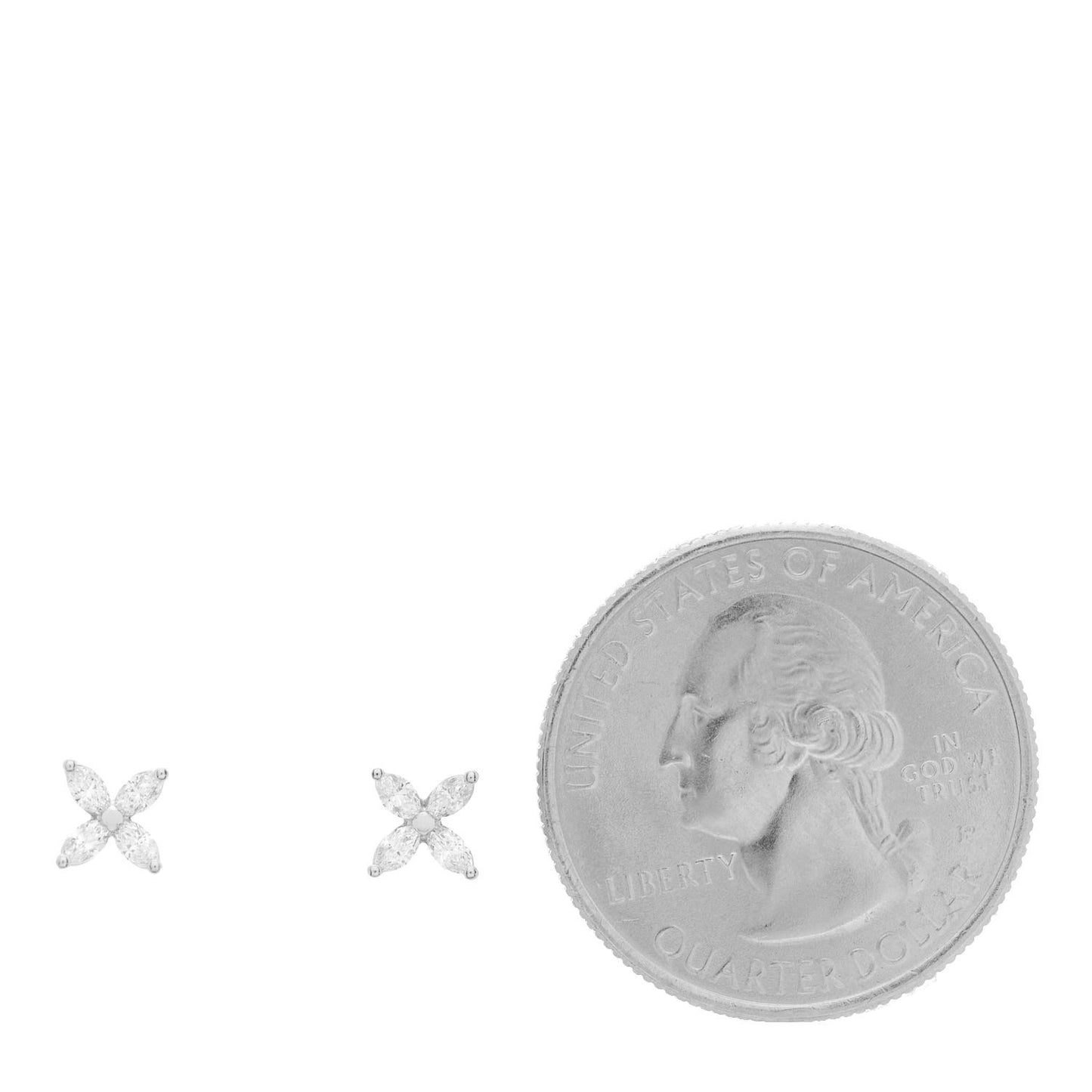 Platinum Diamond .19ct Mini Victoria Earrings